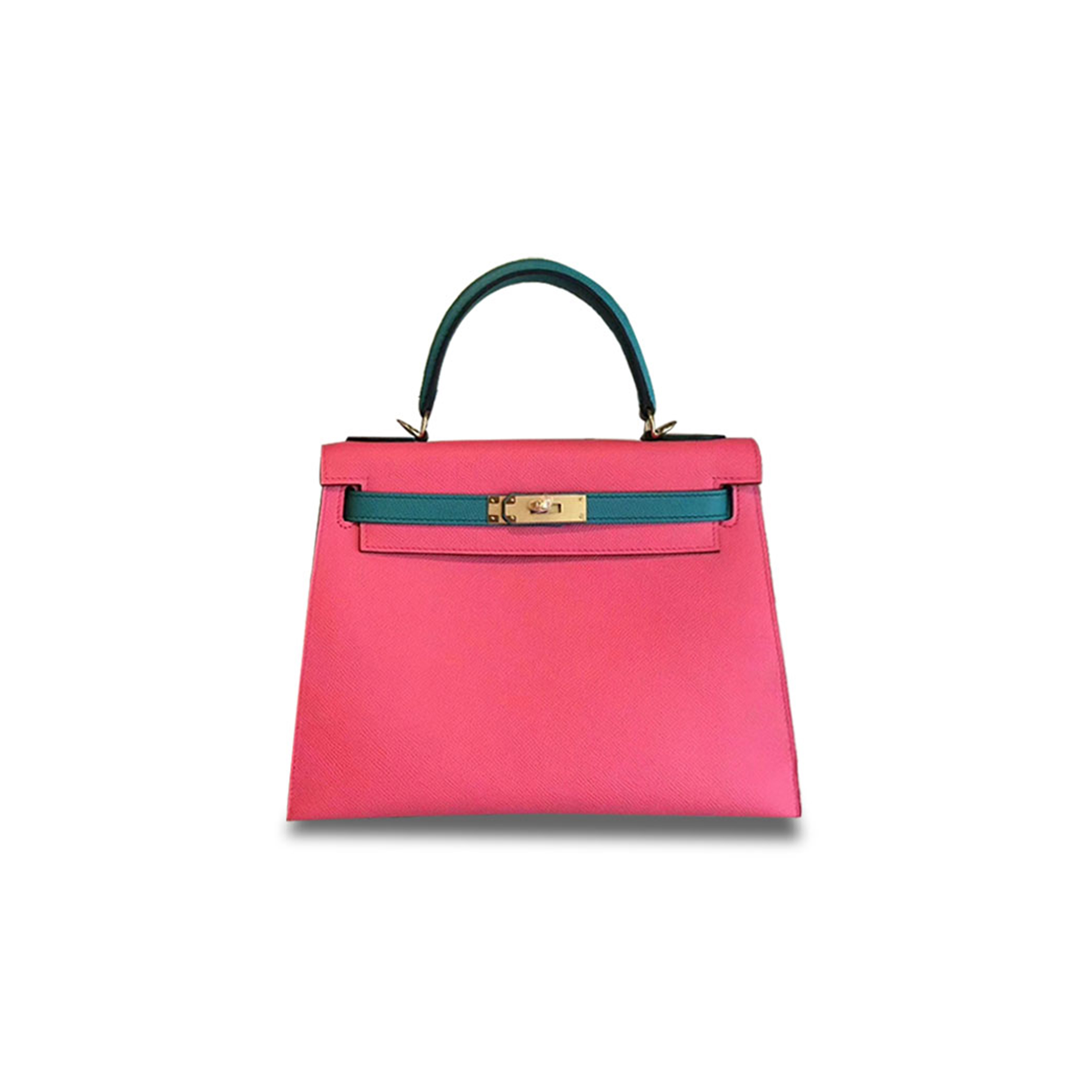 H**mes kelly 28 epsom lipstick powder malachite green (28*22*10cm)